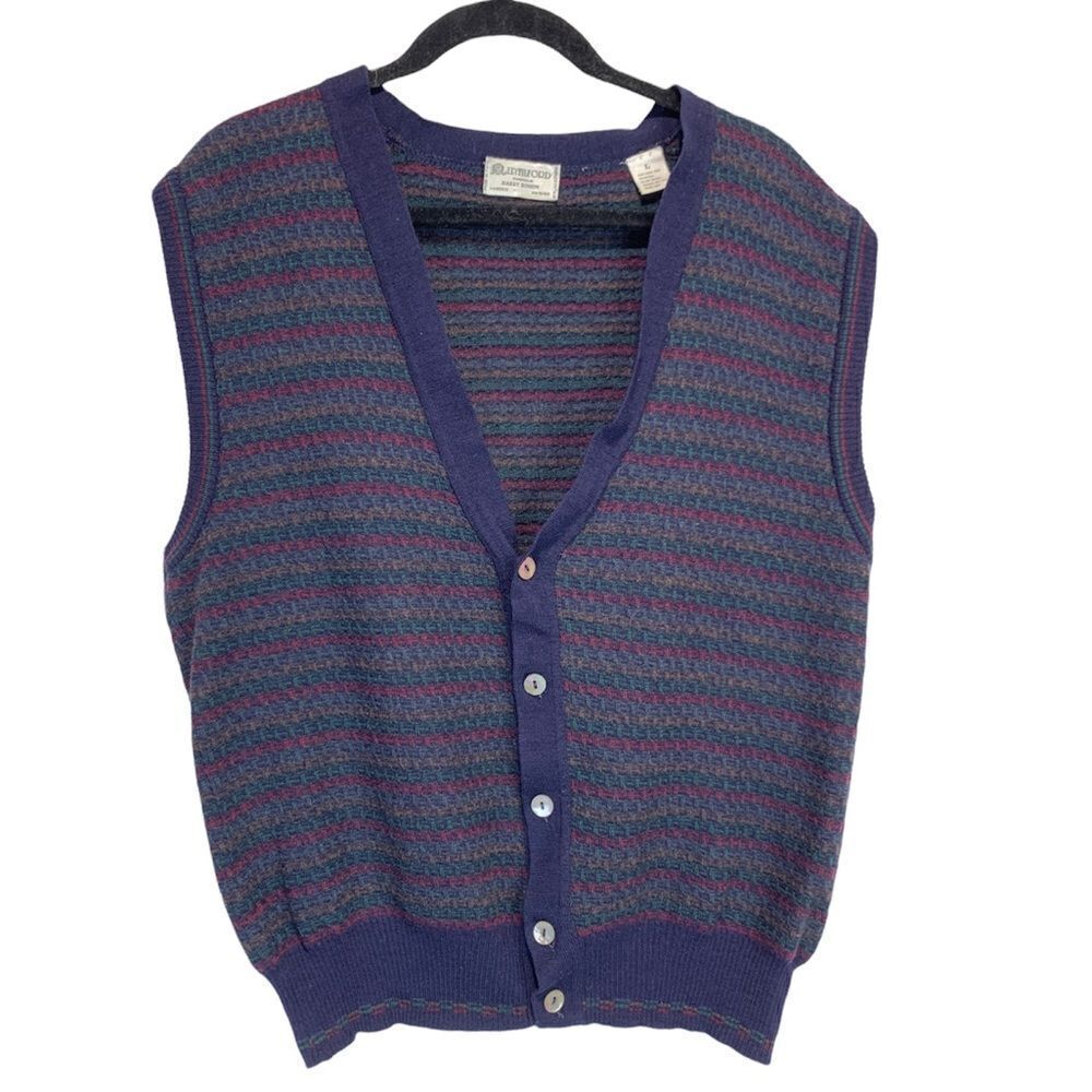 JP Tilford Wool Vest Made In Italy